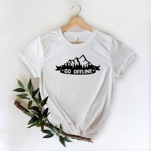 Go Offline Shirt, Hiking Shirt, Hiking Lover T-shirt, Adventure Lover Shirt